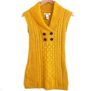 (BN49) J.J. always Vintage sleeveless knit sweater, Size Small